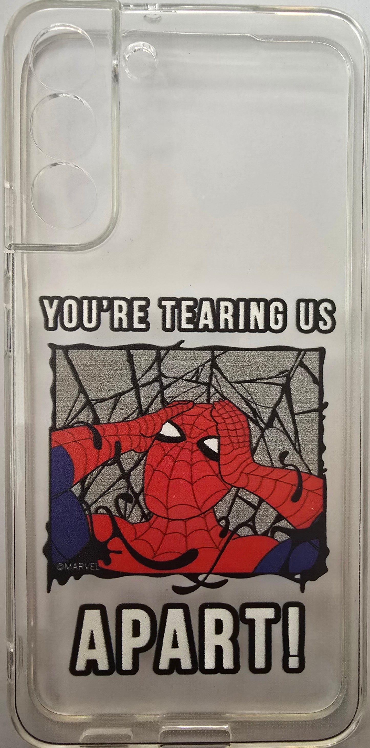 Spider Man "You're Tearing Us Apart" Marvel Phone Case for Samsung S22 Plus