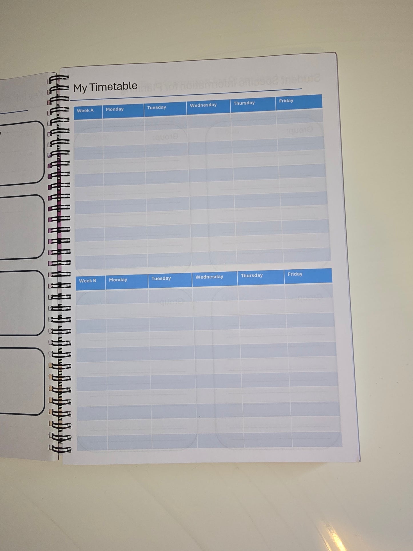 DT Teacher Planner