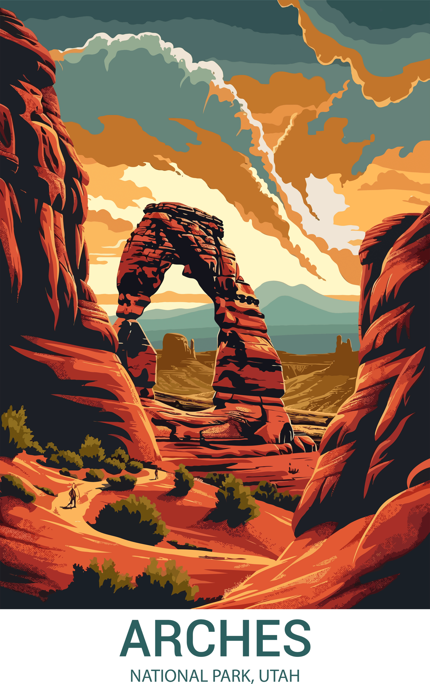 Arches National Park, Utah A3 Poster