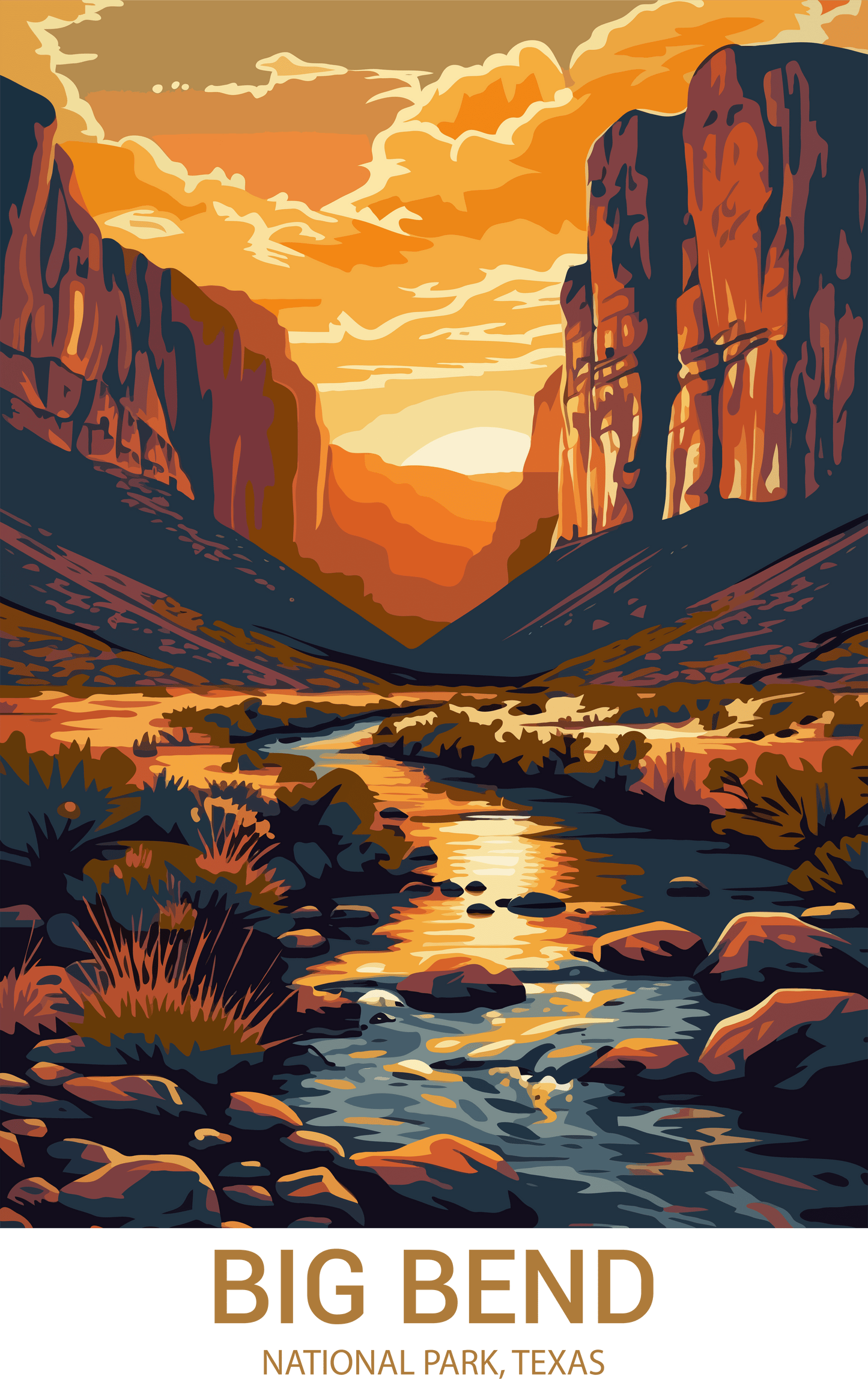 Big Bend National Park, Texas A4 Poster