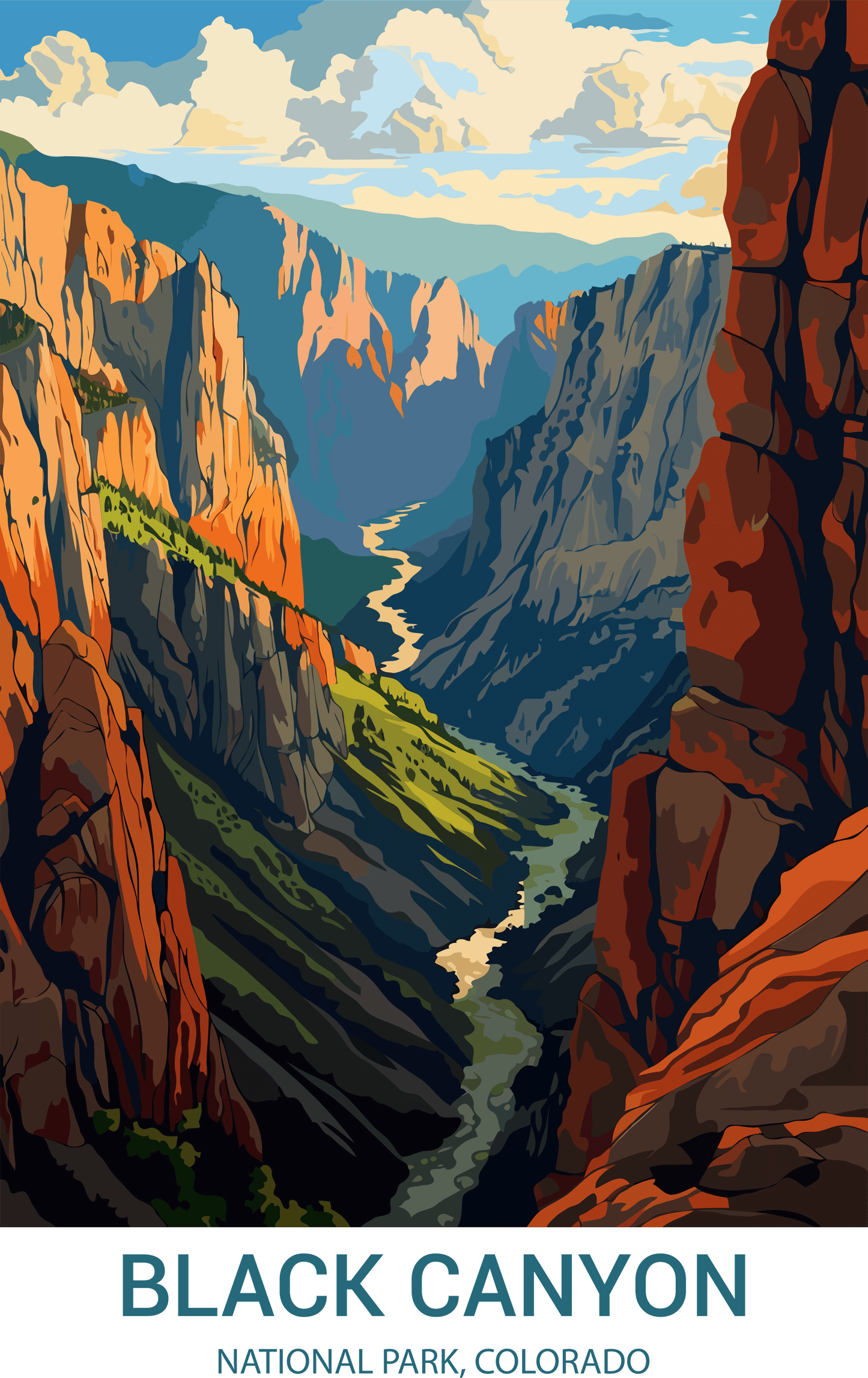 Black Canyon National Park, Colorado A3 Poster