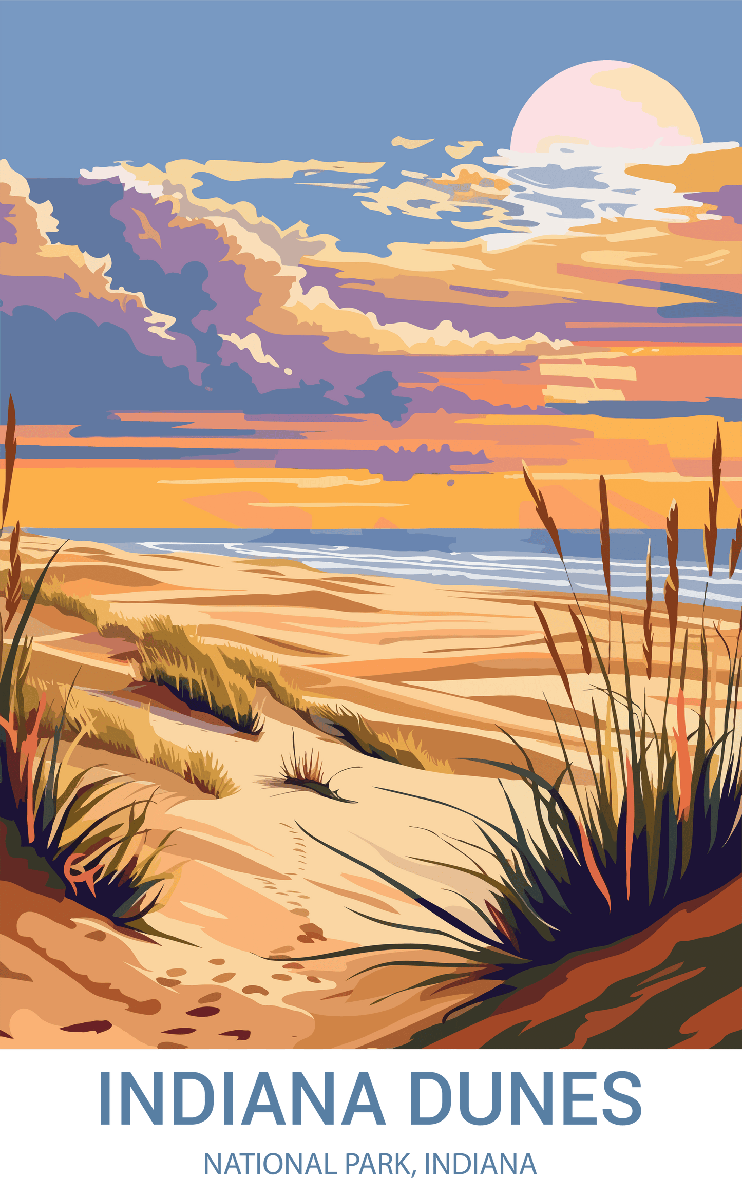 Indiana Dunes National Park, Indiana A3 Poster
