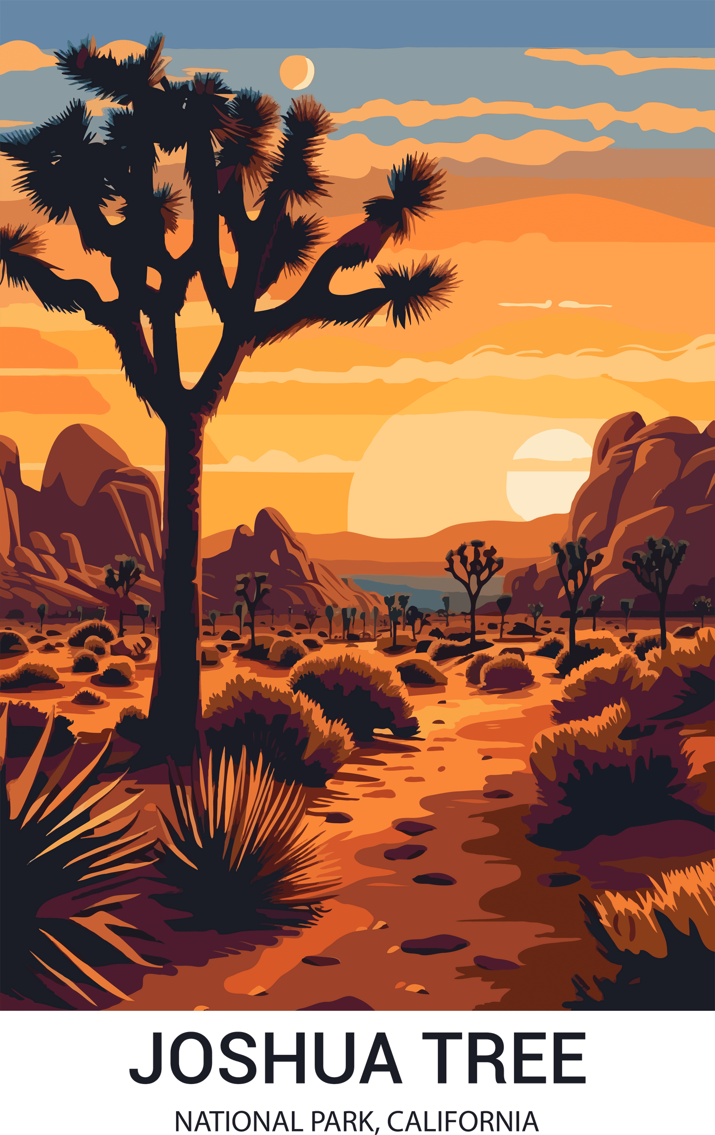 Joshua Tree National Park, California A3 Poster