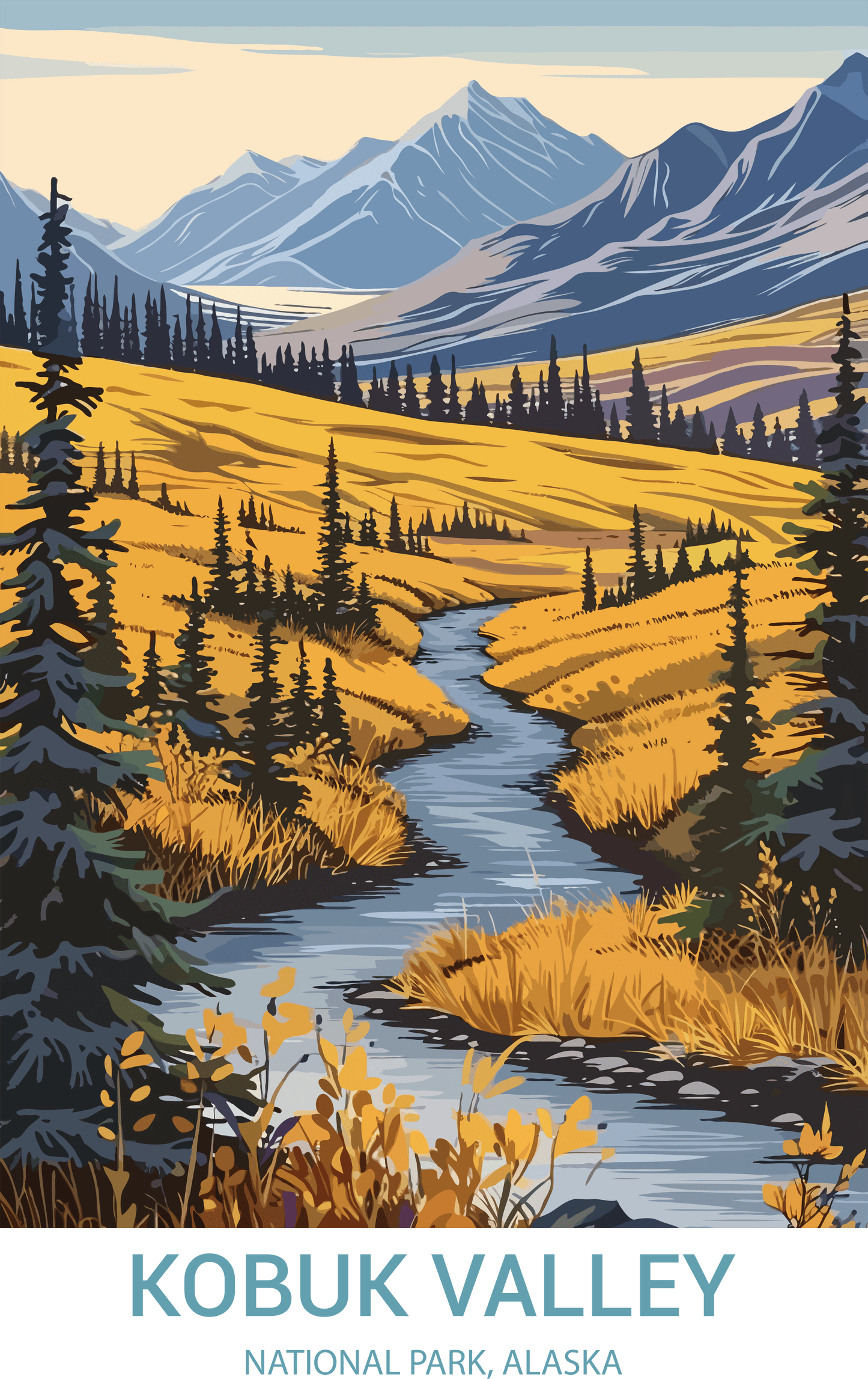 Kobuk Valley National Park, Alaska A4 Poster