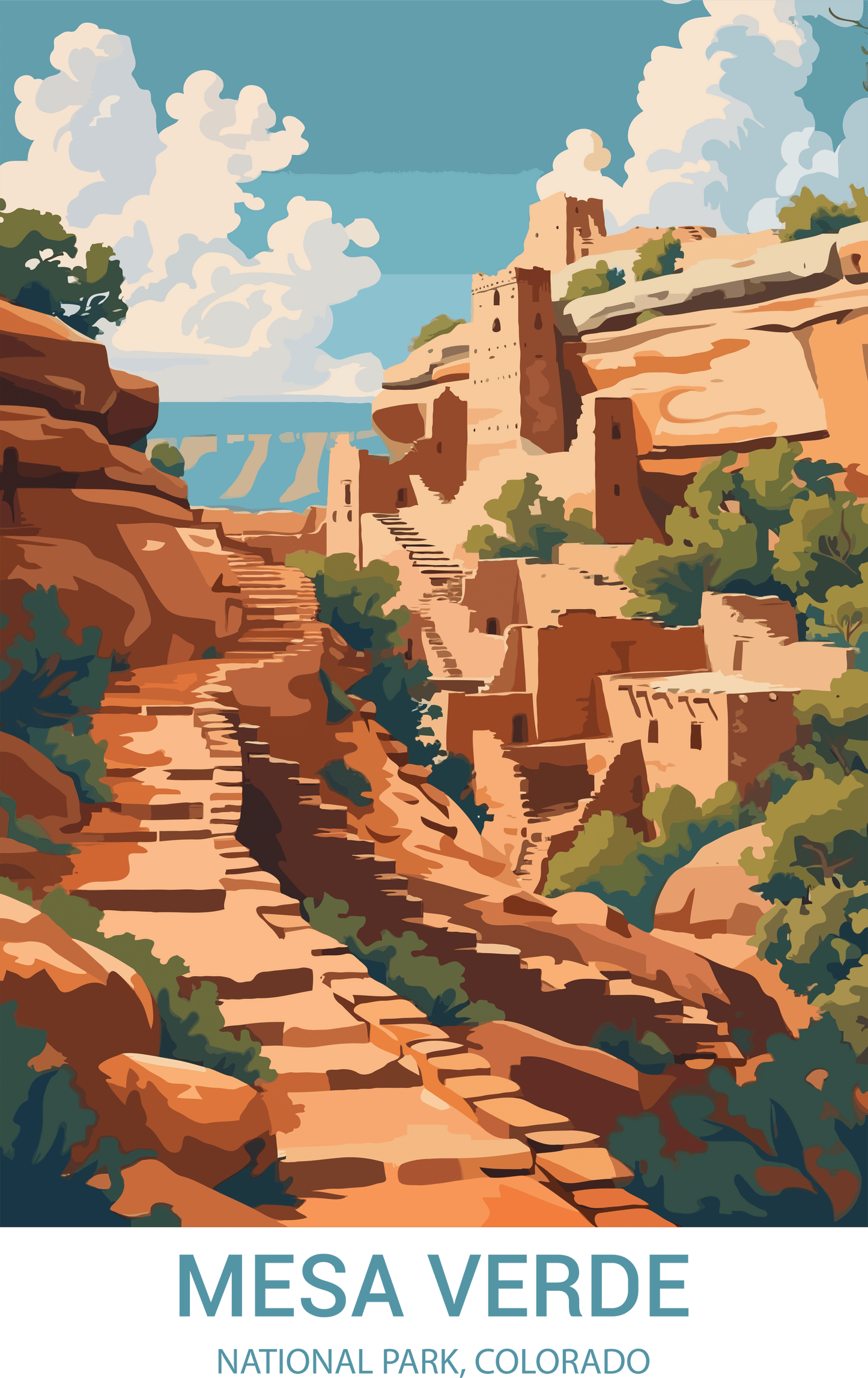 Mesa Verde National Park, Colorado A3 Poster