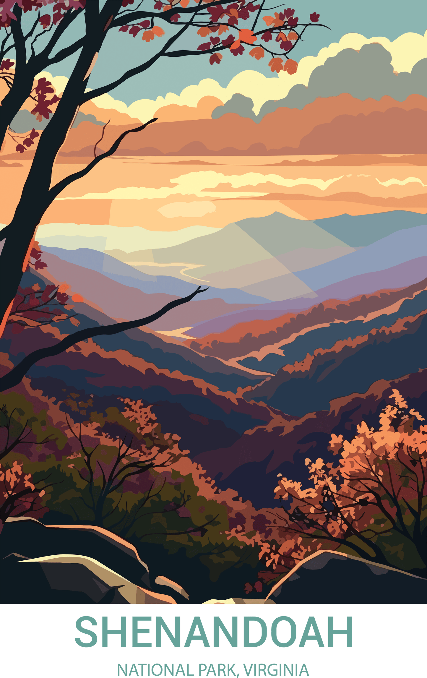 Senandoah National Park, Virginia A3 Poster