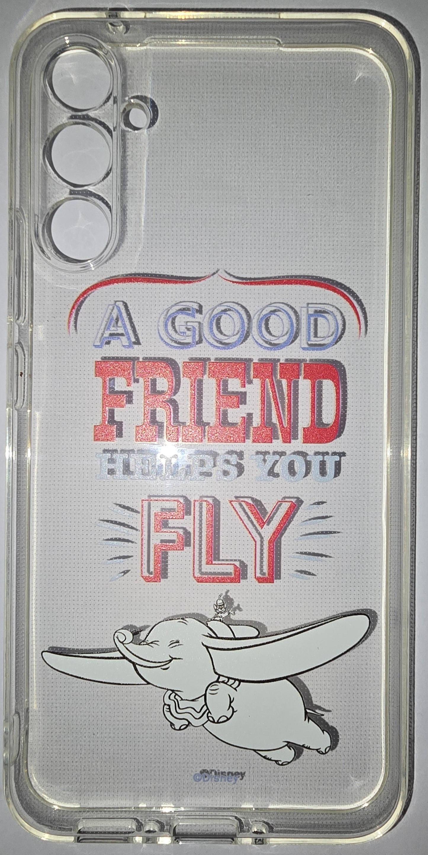 Dumbo "A Good Friend Helps YOu Fly" Disney Phone Case for Samsung A34