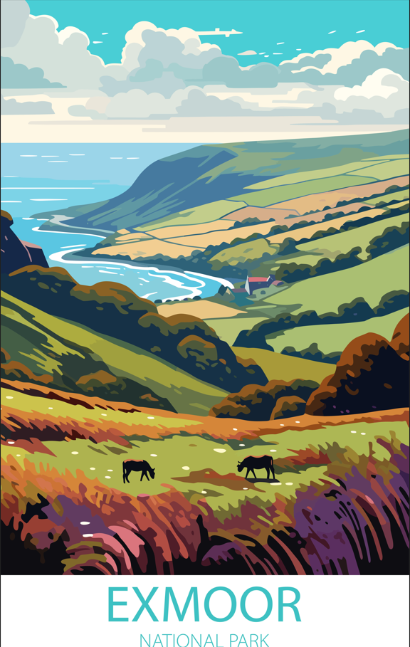 Exmoor National Park A4 Poster