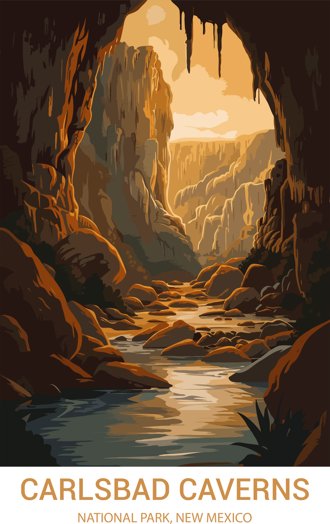 Carlsbad Caverns National Park, New Mexico A4 Poster