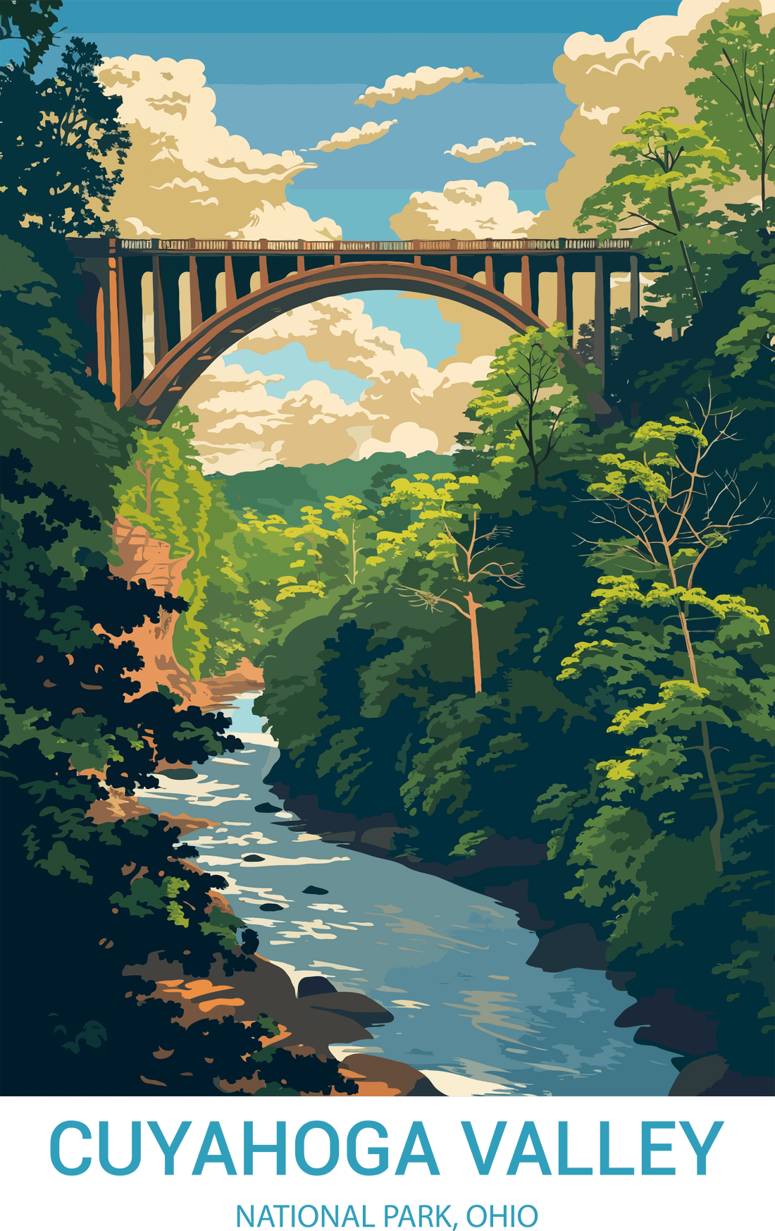 Cuyahoga Valley National Park, Ohio A3 Poster