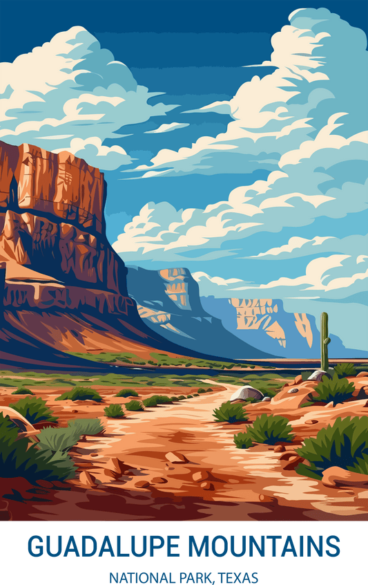Guadalupe Mountains National Park, Texas A4 Poster