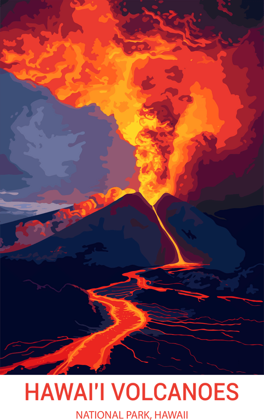 Hawai'i Volcanoes National Park, Hawaii A3 Poster