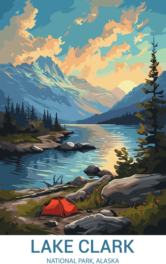 Lake Clark National Park, Alaska A4 Poster