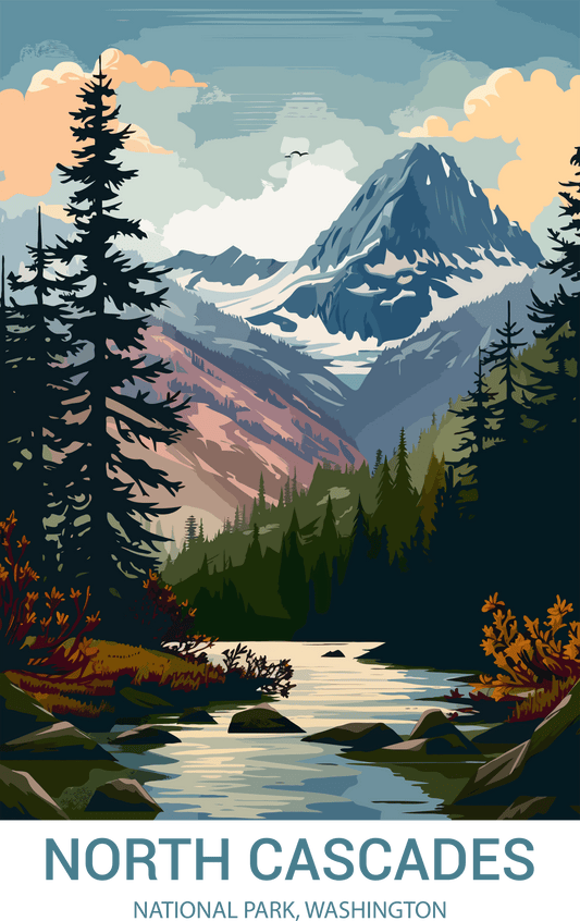 North Cascades National Park, Washington A4 Poster