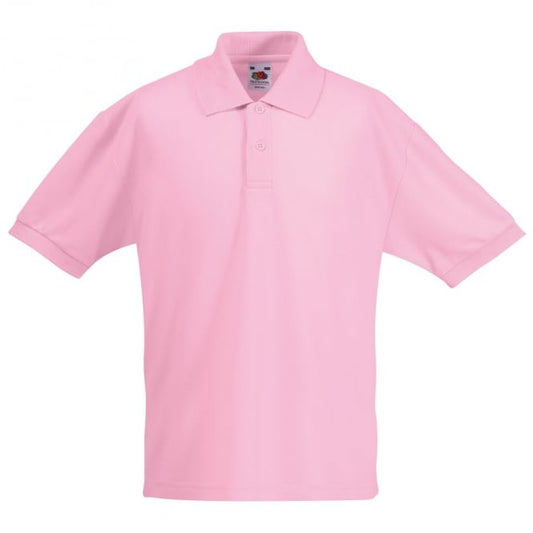 Plain Fruit of the Loom Kids Polo Shirt