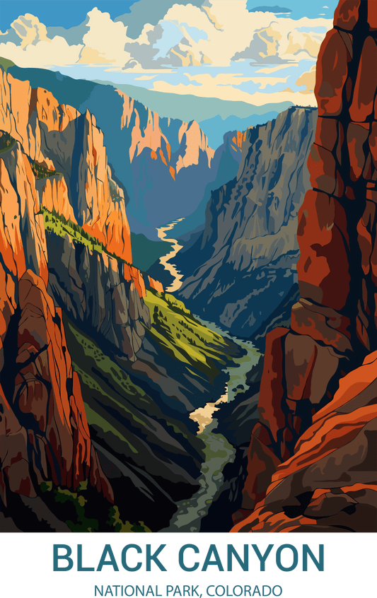 Black Canyon National Park, Colorado A3 Poster