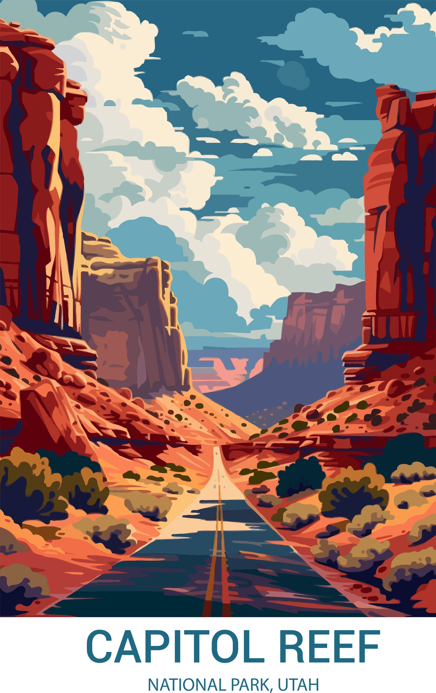 Capitol Reef National Park, Utah A4 Poster