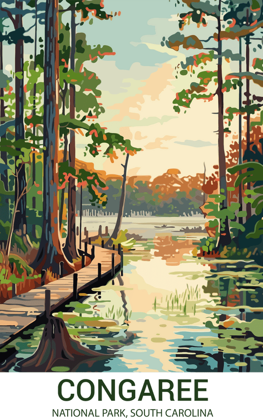 Congaree National Park, South Carolina A3 Poster