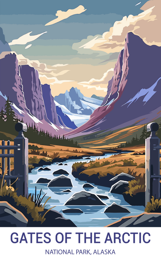 Gates of the Arctic National Park, Alaska A3 Poster