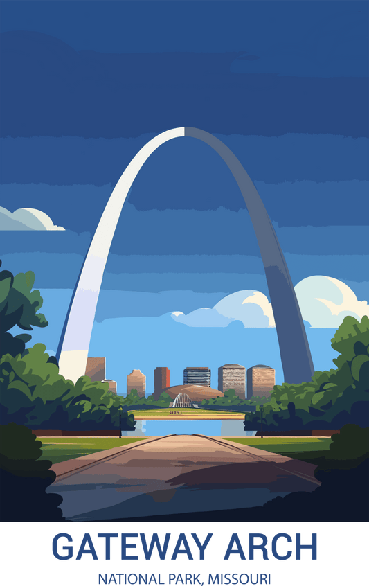 Gateway Arch National Park, Missouri A3 Poster