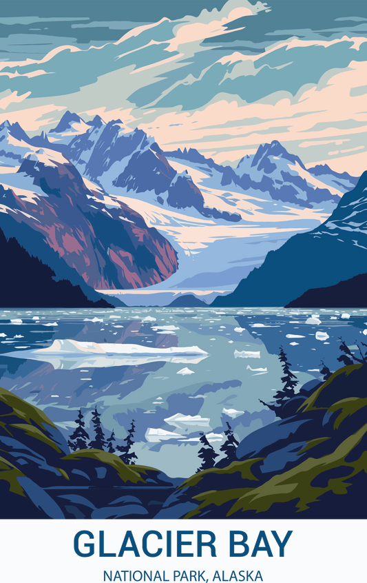 Glacier Bay National Park, Alaska A3 Poster