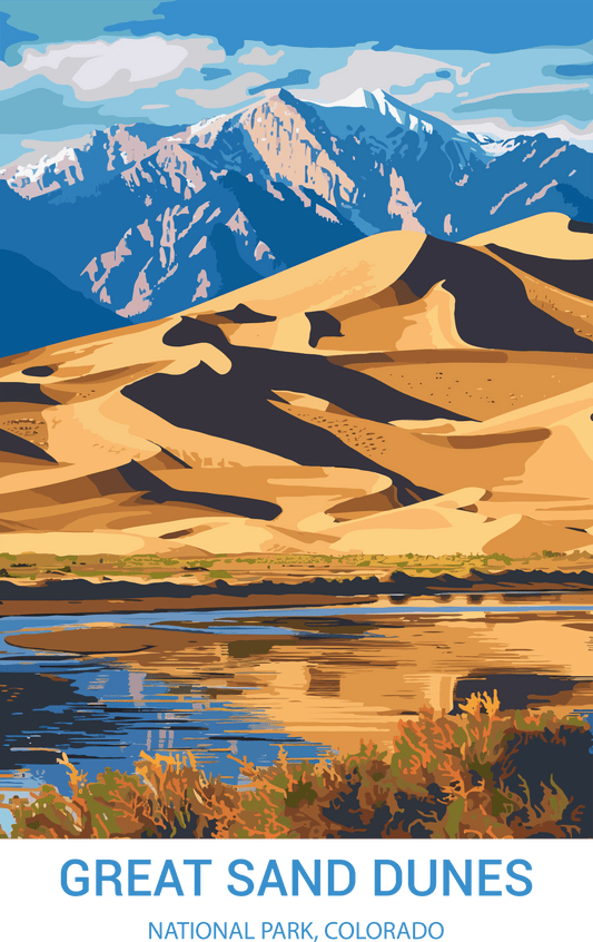 Great Sand Dunes National Park, Colorado A3 Poster