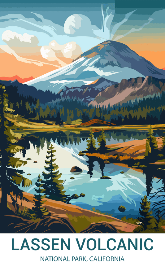 Lassen Volcanic National Park, California A4 Poster