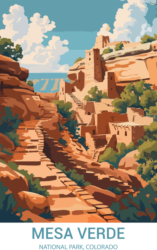 Mesa Verde National Park, Colorado A4 Poster