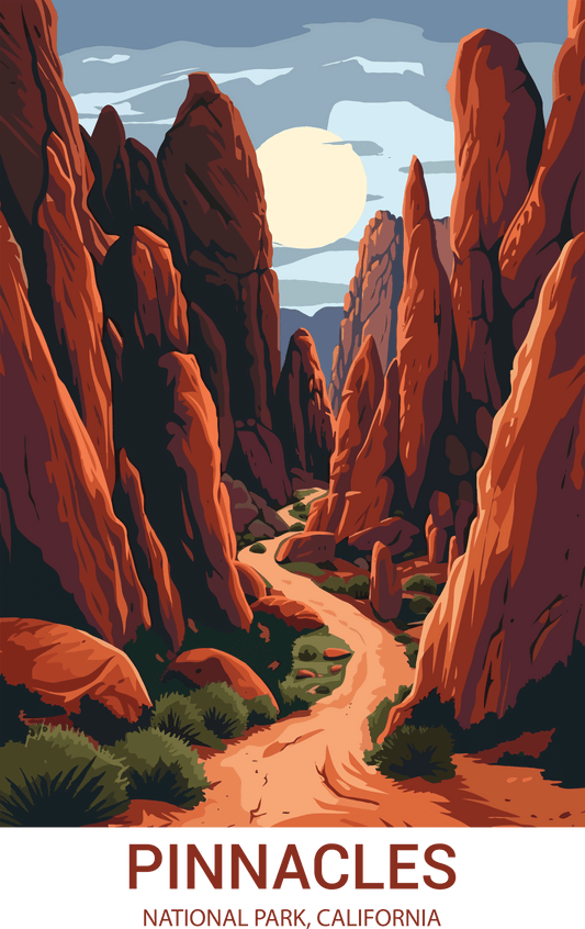 Pinnacles National Park, California A4 Poster