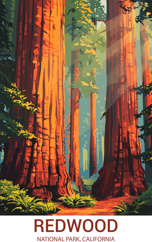 Redwood National Park, California A4 Poster