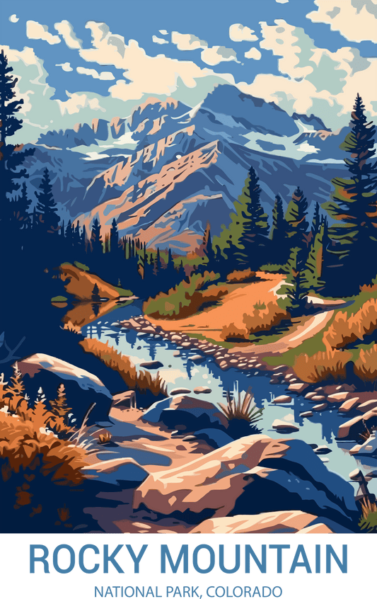 Rocky Mountain National Park, Colorado A4 Poster