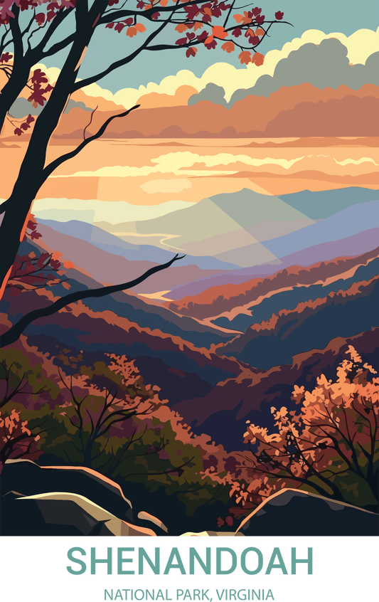 Senandoah National Park, Virginia A4 Poster