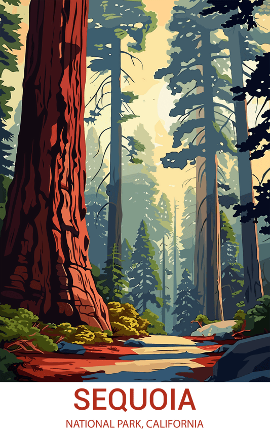Sequoia National Park, California A4 Poster