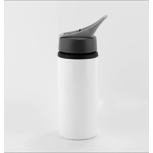 Custom 600ml Alu Sports Water Bottle With Straw