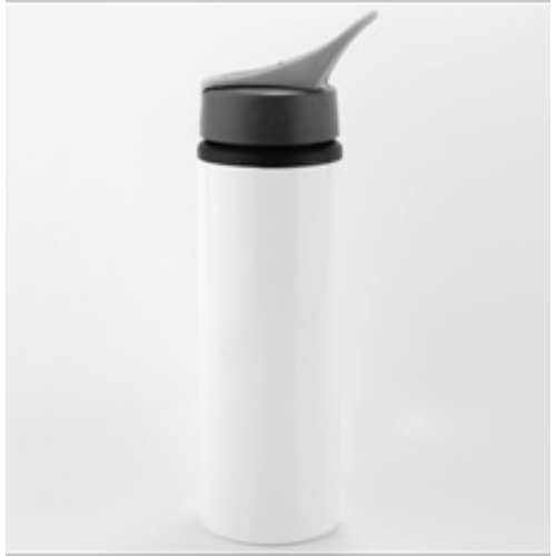 Custom 750ml Alu Sports Water Bottle With Straw