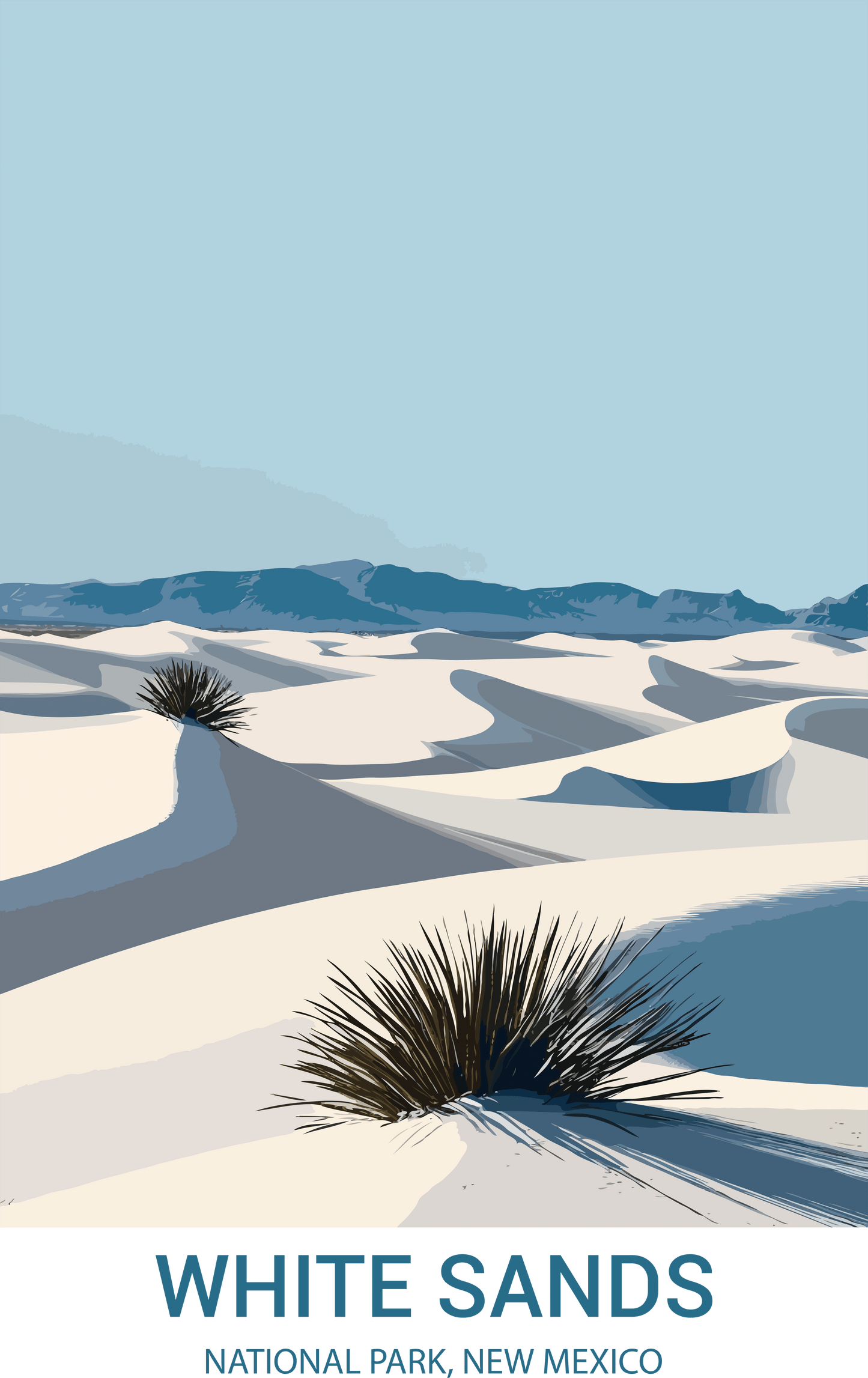 White Sands National Park, New Mexico A3 Poster