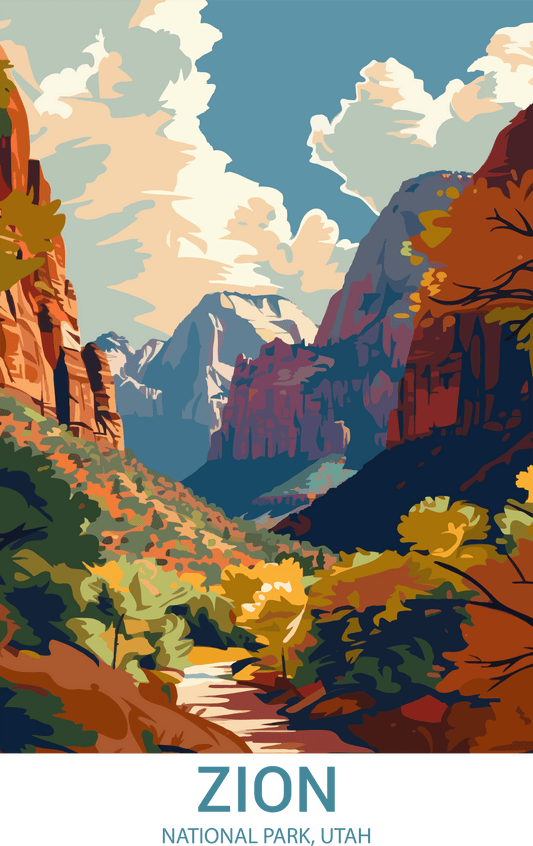 Zion National Park, Utah A3 Poster
