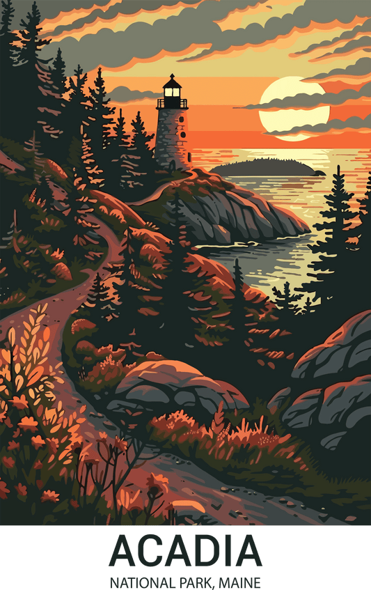 Acadia National Park, Maine A3 Poster