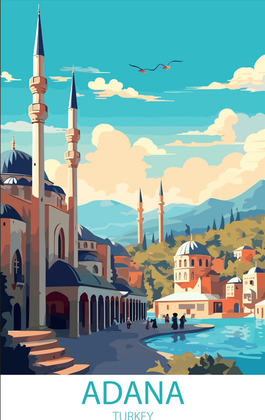 Adana Turkey A3 Poster