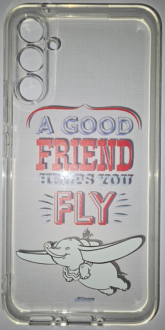 Dumbo "A Good Friend Helps YOu Fly" Disney Phone Case for Samsung A34