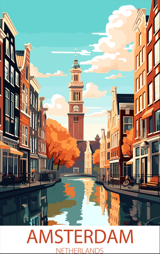 Amsterdam Netherlands A3 Poster