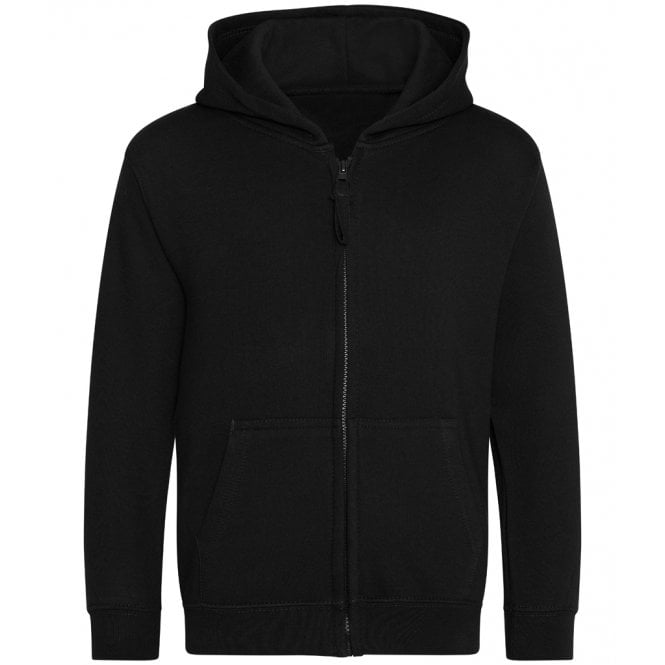 Plain AWD Kids Zipped Hoodie