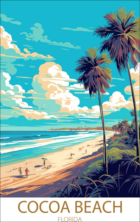 Cocoa Beach Florida A3 Poster