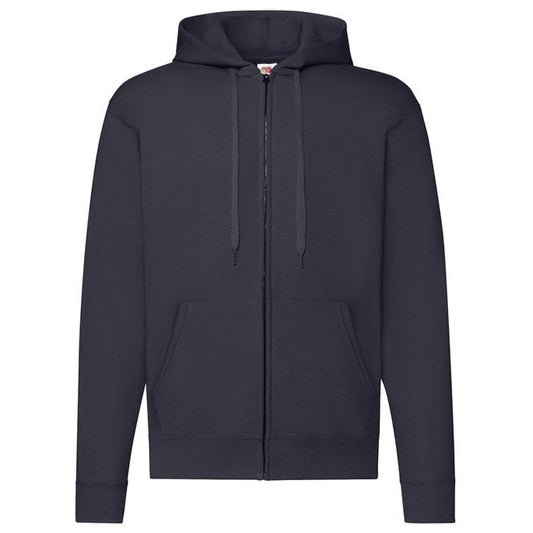 Plain Fruit of the Loom Zipped Hoodie