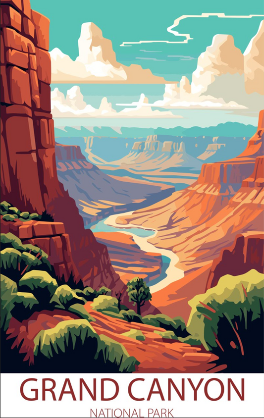 Grand Canyon National Park A4 Poster
