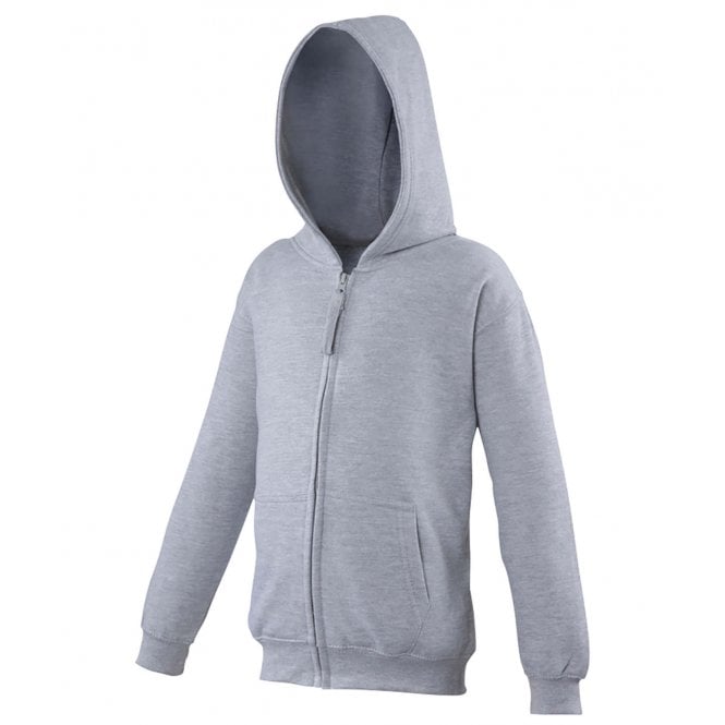 Plain AWD Kids Zipped Hoodie