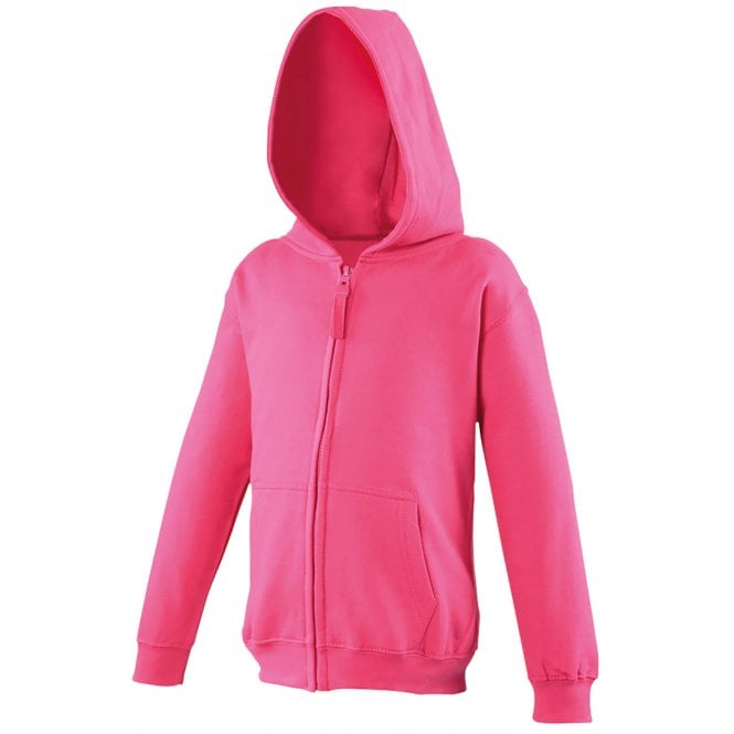 Plain AWD Kids Zipped Hoodie