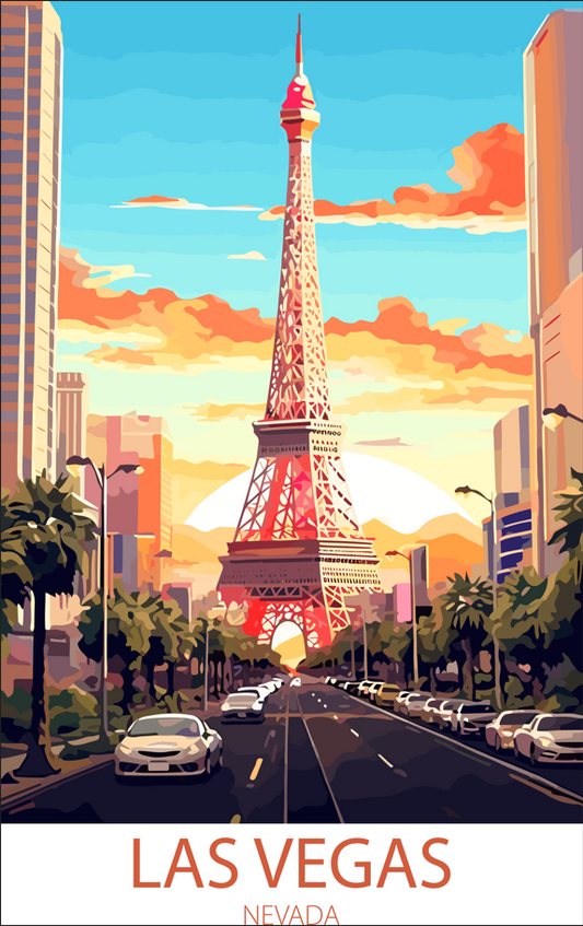 Las Vegas Nevada A4 Poster
