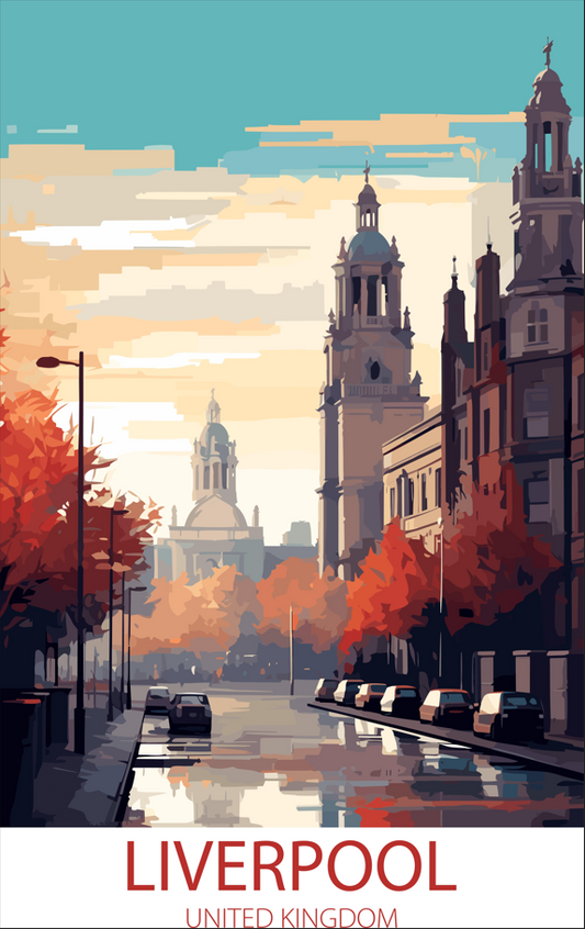 Liverpool United Kingdom A4 Poster