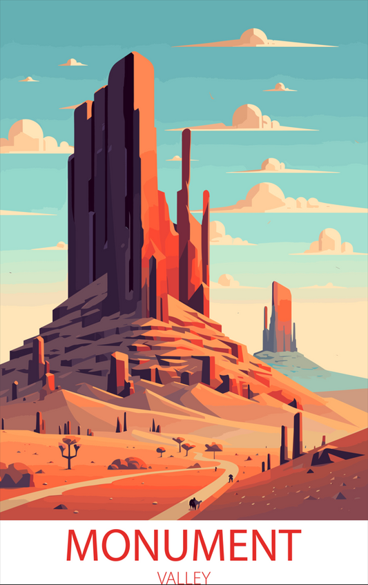 Monument Valley A4 Poster